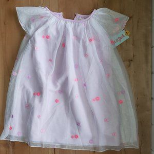 Cat & Jack Pink and White Kids Dress